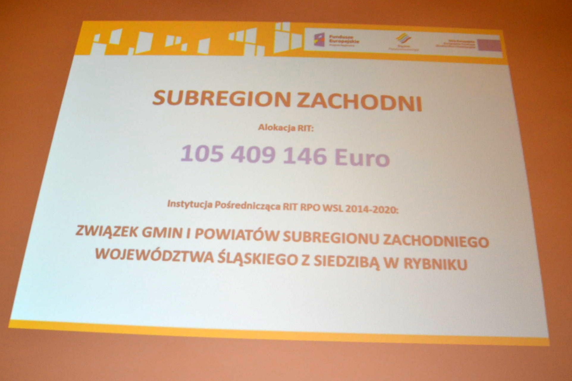 105 mln EURO dla Subregionu Zachodniego – podpisano porozumienie